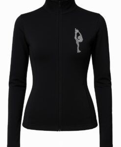CHAQUETA TERMICA CON NOMBRE STRAS Y PATINADORA STRAS