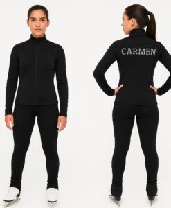 chaqueta termica patinaje strass nombre