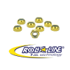 tuercas roll line autobloqueantes doradas